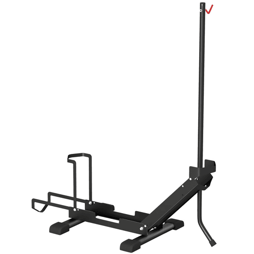 SPORTNOW Suporte de Chão para Bicicletas Vertical e Horizontal com Altura Ajustável para Rodas de 20-29 e 700c em Aço com Base Antiderrapante para Casa Garagem ou Oficina 75x41x71-81 cm Preto