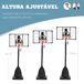 Canasta de Baloncesto Acero, PC SPORTNOW Canasta de Baloncesto Acero, PC SPORTNOW Negro