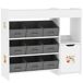 Estantería para Juguete MDF, Acero AIYAPLAY Estantería para Juguete MDF, Acero AIYAPLAY Blanco