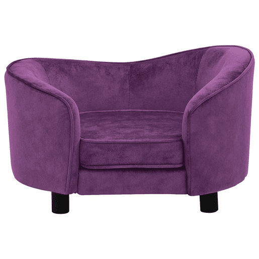vidaXL Sofá para cães 69x49x40 cm pelúcia bordô vidaXL Sofá para cães 69x49x40 cm pelúcia bordô