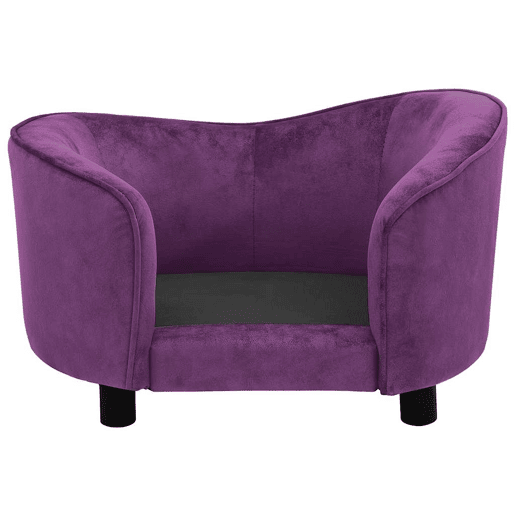 vidaXL Sofá para cães 69x49x40 cm pelúcia bordô vidaXL Sofá para cães 69x49x40 cm pelúcia bordô