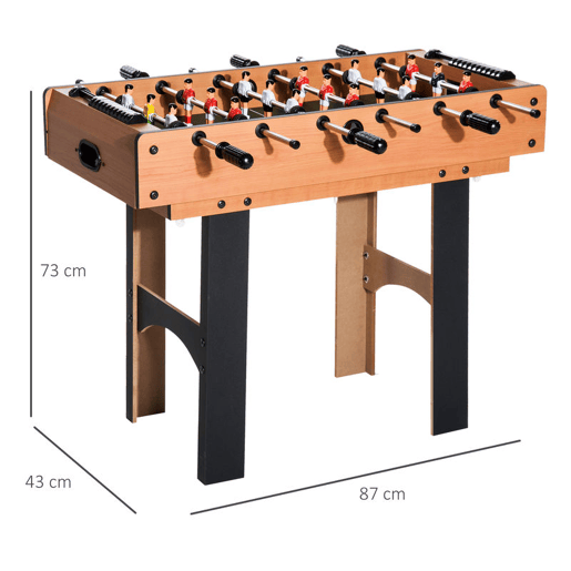 HOMCOM Mesa Multi-Jogos 4 em 1 Mesa de Jogos para Crianças acima de 6 Anos Matraquilho para Crianças Mesa de Bilhar Mesa de Ping-Pong e Hóquei de Mesa 87x43x73 cm Madeira e Preto