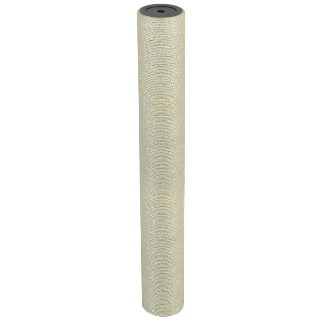 Vidaxl poste rascador para gatos 8x60 cm 10 mm beige