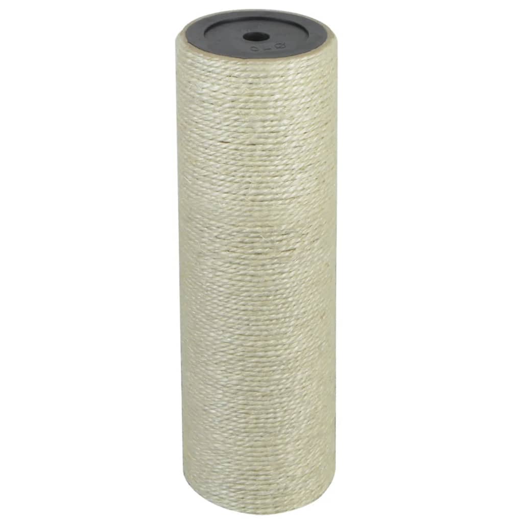 Vidaxl poste rascador para gatos 8x25 cm 10 mm beige