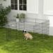 Parque para Perros Metal PawHut Parque para Perros Metal PawHut Negro
