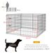 Parque para Perros Metal PawHut Parque para Perros Metal PawHut Negro