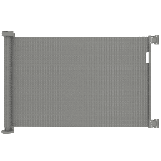 PawHut Barreira de Segurança para Cães Retrátil 0-136 cm Barreira para Cães Pequenos Extensível com Botão de Fecho Porta de Segurança para Corredores Escadas Interiores e Exteriores Cinzento