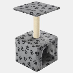 vidaXL Árvore para gatos cpostes arranhadores sisal 55 cm cinzento