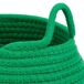 Cesto de fibra natural y algodón Cesto de fibra natural y algodón Verde