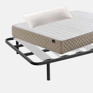 Pacote Completo de Poupança para Descanso 90x190 cm Hipnos (colchão + Base de Cama Larga + Pés + Almofada)
