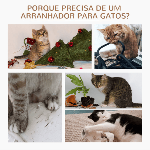 PawHut Árvore Arranhador para Gatos Ø40x65 cm com 3 Níveis Cama Plataformas em Pelúcia Corda Suspensa e Poste com Corda de Sisal Cinza PawHut Árvore Arranhador para Gatos Ø40x65 cm com 3 Níveis Cama Plataformas em Pelúcia Corda Suspensa e Poste com Corda de Sisal Cinza