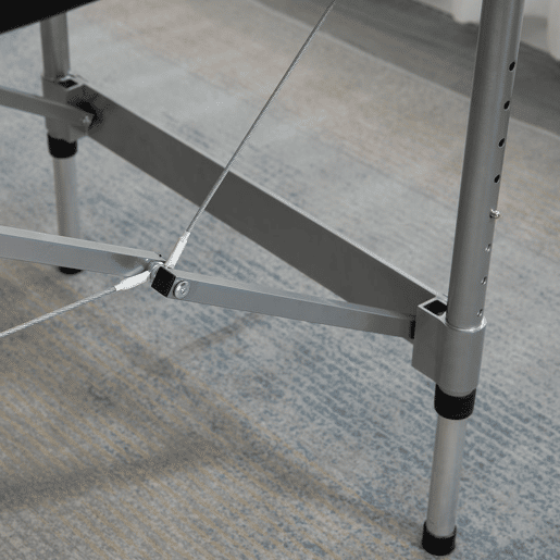 HOMCOM Mesa de Massagem Plegável Portátil com Altura Ajustável em 7 Níveis, Apoio de Cabeça e Estrutura em Liga de Alumínio para Fisioterapia, Suporta 130 kg, 185x70x58-82 cm, Preto