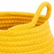 Cesto de fibra natural y algodón Cesto de fibra natural y algodón Amarillo