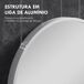 Espejo de Baño Vidrio, Aleación de Aluminio HOMCOM, hogar - baño Espejo de Baño Vidrio, Aleación de Aluminio HOMCOM, hogar - baño Gris