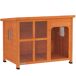 Caseta para Perros Madera de Abeto, Polimetilmetacrilato PawHut Caseta para Perros Madera de Abeto, Polimetilmetacrilato PawHut Naranja