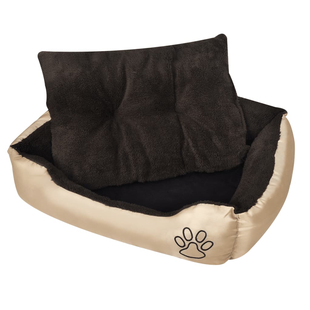 Vidaxl cama para perro con cojín acolchado talla m