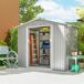 Caseta de Jardín Acero Galvanizado Outsunny Caseta de Jardín Acero Galvanizado Outsunny Gris