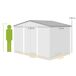 Caseta de Jardín Acero Galvanizado Outsunny Caseta de Jardín Acero Galvanizado Outsunny Gris
