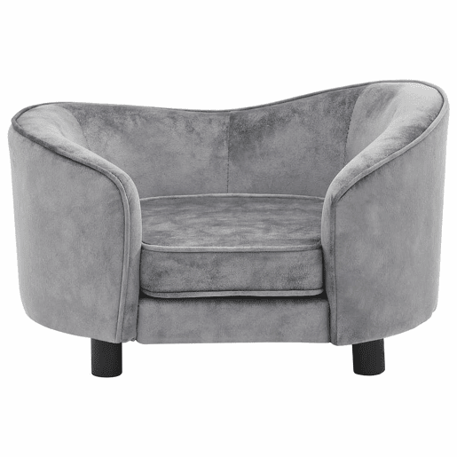 vidaXL Sofá para cães 69x49x40 cm pelúcia cinzento vidaXL Sofá para cães 69x49x40 cm pelúcia cinzento