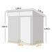 Caseta de Jardín Acero Galvanizado Outsunny Caseta de Jardín Acero Galvanizado Outsunny Gris