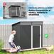 Caseta de Jardín Acero Galvanizado Outsunny Caseta de Jardín Acero Galvanizado Outsunny Gris