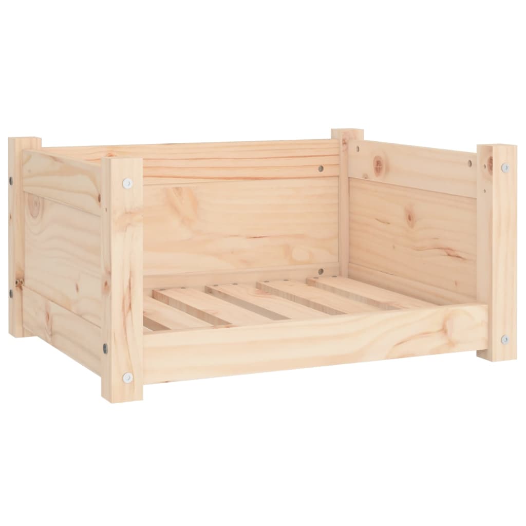 Vidaxl cama para perros 55,5x45,5x28 cm de madera maciza de pino