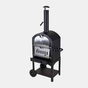 Forno de pizza a carvão com pedra para churrasco