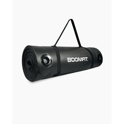 Tapete de Pilates NBR 1,5cm Preto - BOOMFIT
