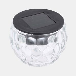 Luz solar de vidro Well Home com painel solar e pilha AAA incluída
