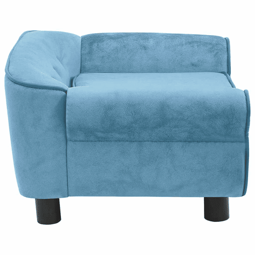 vidaXL Sofá para cães 72x45x30 cm pelúcia turquesa