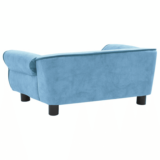 vidaXL Sofá para cães 72x45x30 cm pelúcia turquesa