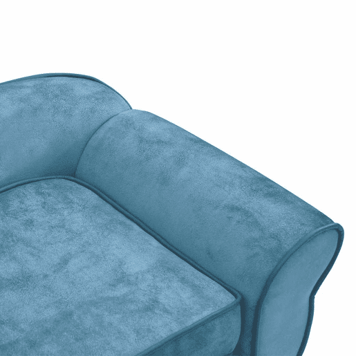 vidaXL Sofá para cães 72x45x30 cm pelúcia turquesa