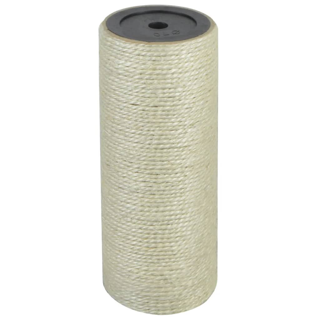 Vidaxl poste rascador para gatos 8x20 cm 10 mm beige