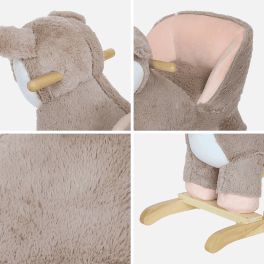 Feto de baloiço para crianças, Clem, Taupe, 68x33x55 cm