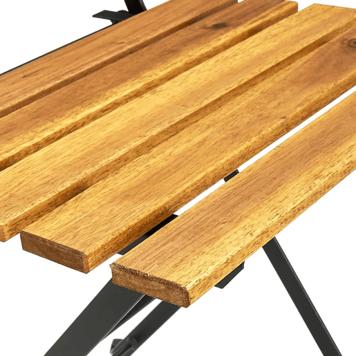 vidaXL Cadeiras de jardim dobráveis 2 pcs aço e madeira acácia maciça vidaXL Cadeiras de jardim dobráveis 2 pcs aço e madeira acácia maciça