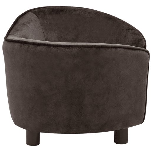 vidaXL Sofá para cães 69x49x40 cm pelúcia castanho