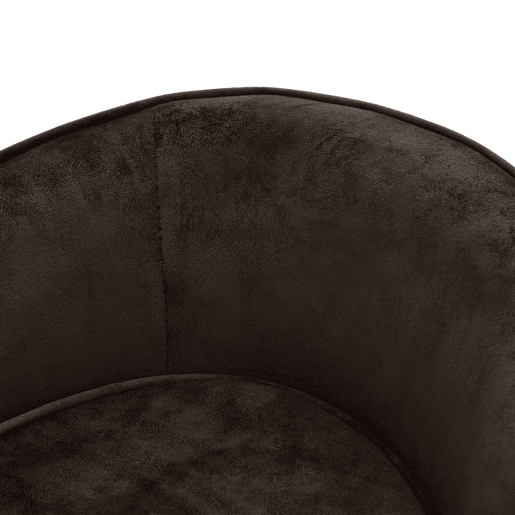 vidaXL Sofá para cães 69x49x40 cm pelúcia castanho