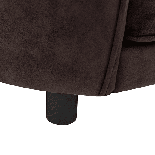 vidaXL Sofá para cães 69x49x40 cm pelúcia castanho