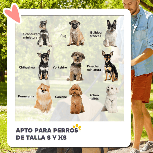PawHut Carrinho para Animais de Estimação Dobrável Carrinho de Passeio para Cães e Gatos com Janela de Malha Almofada Lavável Arnês de Segurança e Estrutura de Aço 82x47x97cm Marrom