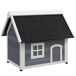 Casa para Gato Madera de Abeto PawHut Casa para Gato Madera de Abeto PawHut Gris