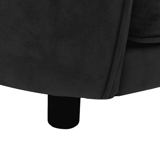 vidaXL Sofá para cães 69x49x40 cm pelúcia preto