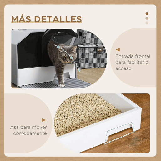 PawHut Conjunto para Animais de Estimação Inclui 1 Arranhador para Gatos com Altura de 81 cm e 1 Caixa de Areia para Gatos com Bandeja Removível e Pá, 47x45x42 cm Cinza PawHut Conjunto para Animais de Estimação Inclui 1 Arranhador para Gatos com Altura de 81 cm e 1 Caixa de Areia para Gatos com Bandeja Removível e Pá, 47x45x42 cm Cinza