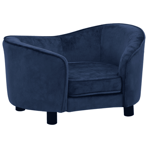 vidaXL Sofá para cães 69x49x40 cm pelúcia azul vidaXL Sofá para cães 69x49x40 cm pelúcia azul
