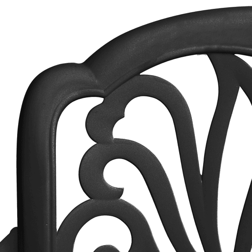 vidaXL Cadeiras de jardim 2 pcs alumÃnio fundido preto vidaXL Cadeiras de jardim 2 pcs alumÃnio fundido preto