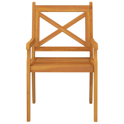 vidaXL Cadeiras de jantar de exterior 3 pcs madeira de acácia maciça vidaXL Cadeiras de jantar de exterior 3 pcs madeira de acácia maciça