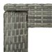 Conjunto de bar para jardín 7 pzas ratán sintético cojines Conjunto de bar para jardín 7 pzas ratán sintético cojines Gris