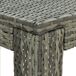 Conjunto de bar para jardín 7 pzas ratán sintético cojines Conjunto de bar para jardín 7 pzas ratán sintético cojines Gris