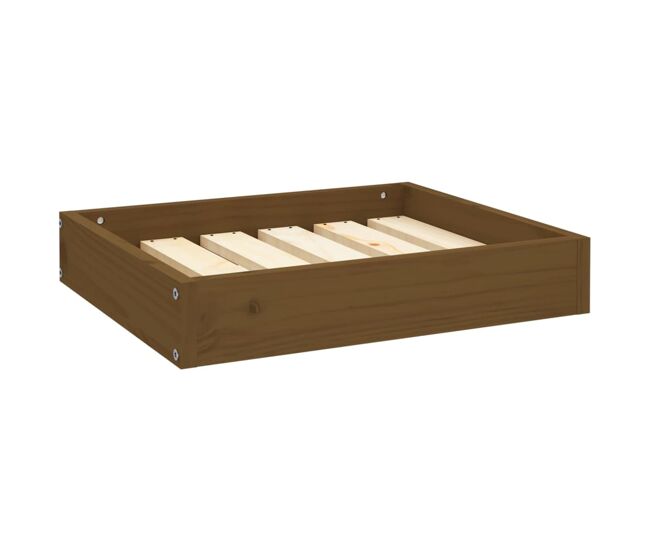Vidaxl cama para perros madera maciza pino marrón miel 51,5x44x9 cm