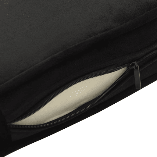 vidaXL Sofá para cães 81x43x31 cm pelúcia e couro artificial preto vidaXL Sofá para cães 81x43x31 cm pelúcia e couro artificial preto