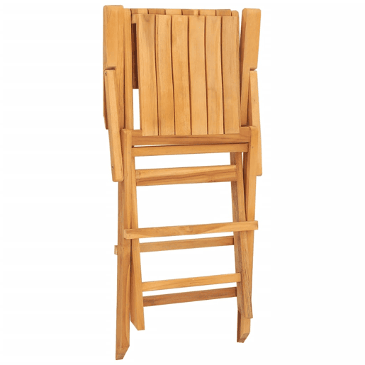 vidaXL Cadeiras de jardim dobráveis 2 pcs 55x61x90 cm teca maciça